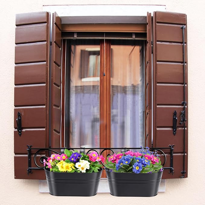 MADHOLLY Railing Planter with Drainage Holes - Image 5