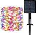 Solar String Lights Outdoor Waterproof 33ft 100LED 8 Modes Twinkle Lights Solar by Yaafen