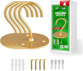 Ceiling Hooks for Hanging Plants- 4pcs 2.56 inches Heavy Duty Powder Coated by Etoolia