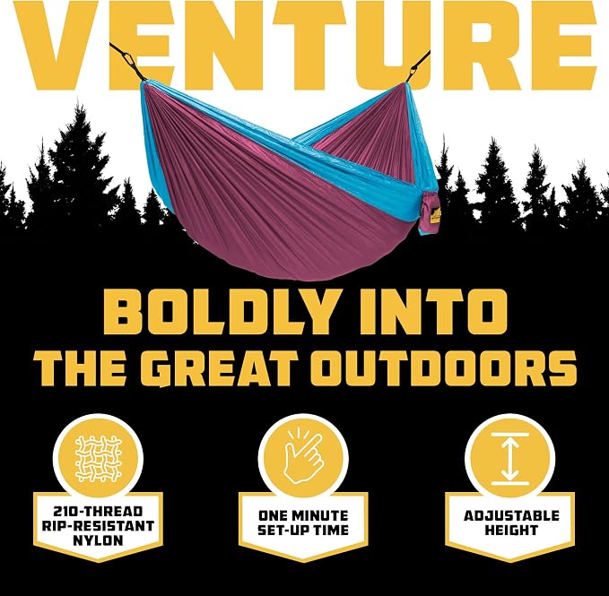 Wise Owl Outfitters Camping Hammock – 500lbs Portable Hammock - Image 3