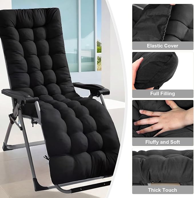 ERWUDEling Patio Lounge Chair Cushion, Waterproof Zero Gravity Chair Cushions - Image 8