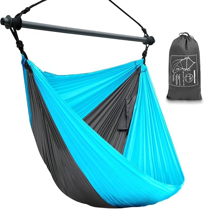 Hammock Chair, Hanging Chair for Outdoor Indoor, Large Lightweight Swing Chair by Konosnd