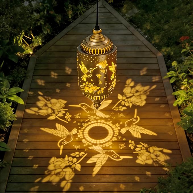 Hummingbird Solar Lantern Outdoor Garden Decor Solar Lights Outdoor Waterproof - Image 6