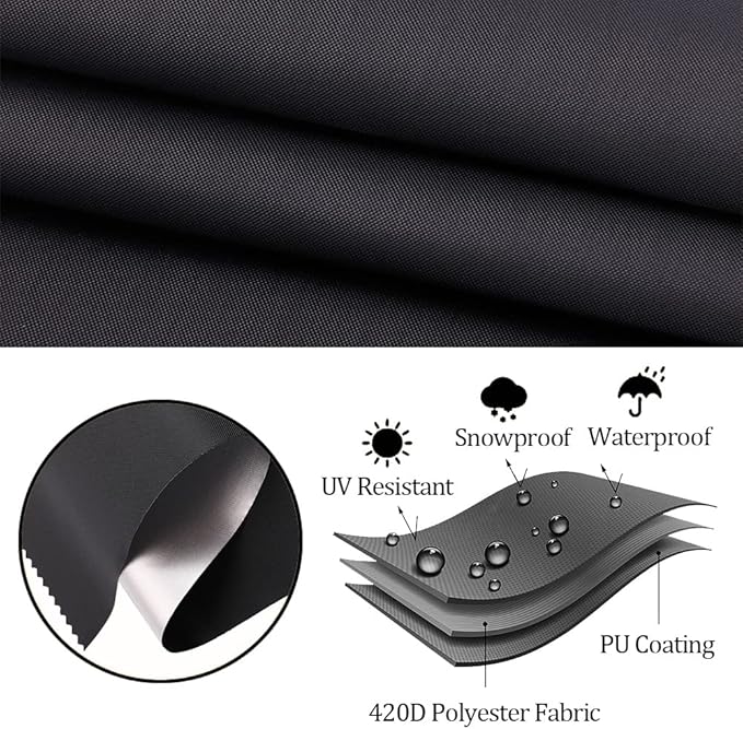 Outdoor Bar Height Dining Set Cover Heavy Duty Waterproof Patio Dining Set Cover - Image 3
