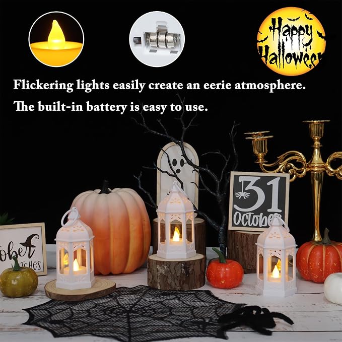 LLQ 8Pcs Mini Moroccan Lantern Decor - Image 3