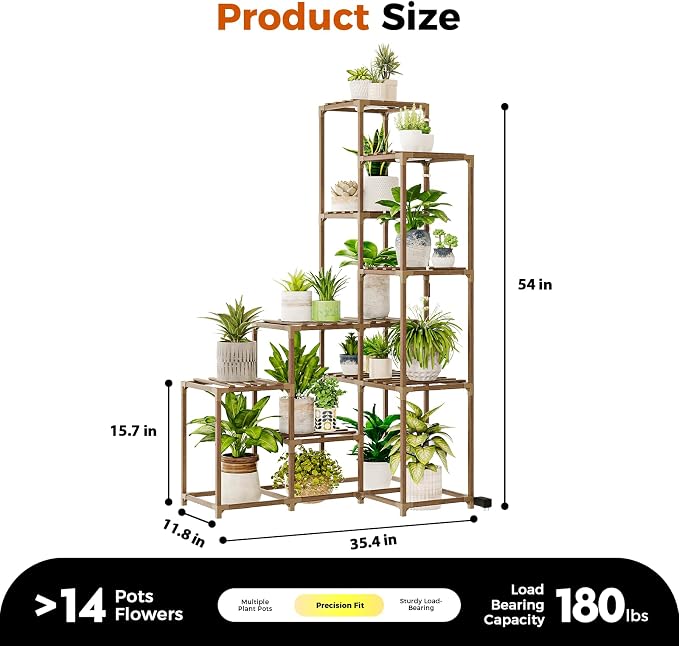 Bamworld Corner Plant Stand - Image 5