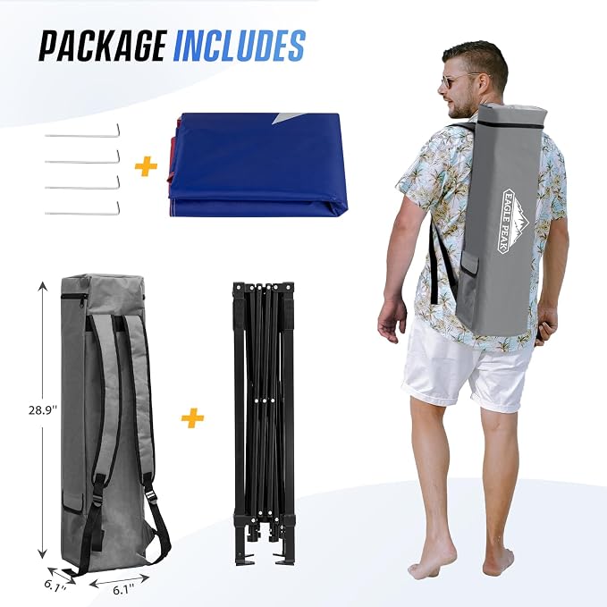 EAGLE PEAK 8x8 Pop Up Canopy Tent - Image 9