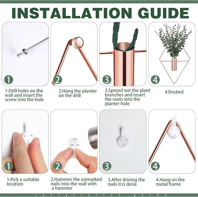 Jexine 4 Pcs Hanging Planters - Image 3
