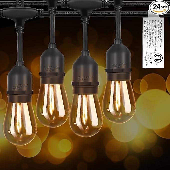  LED Outdoor String Lights by EIKOSON