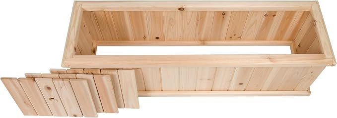 Shine Company Premium Cedar Raised Garden Bed, Planter Box - Image 5