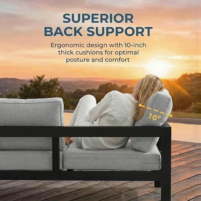 Solaste Aluminum Patio Furniture Set - Image 7