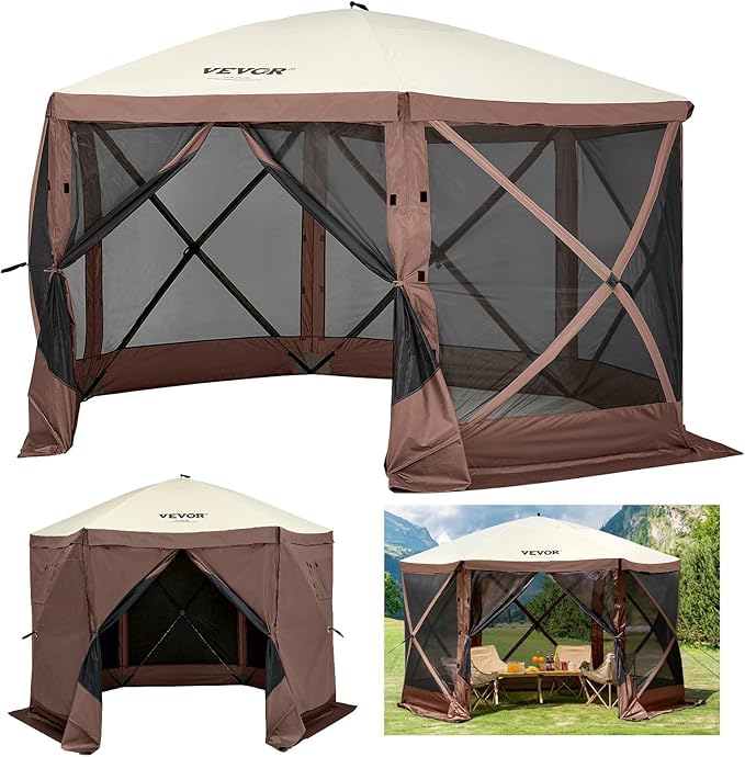 VEVOR Pop Up Gazebo Screen Tent, Pop-Up Instant Gazebo Tents by VEVOR