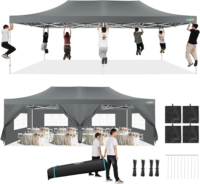 COBIZI 13x26 Pop Up Canopy Heavy Duty Canopy by COBIZI