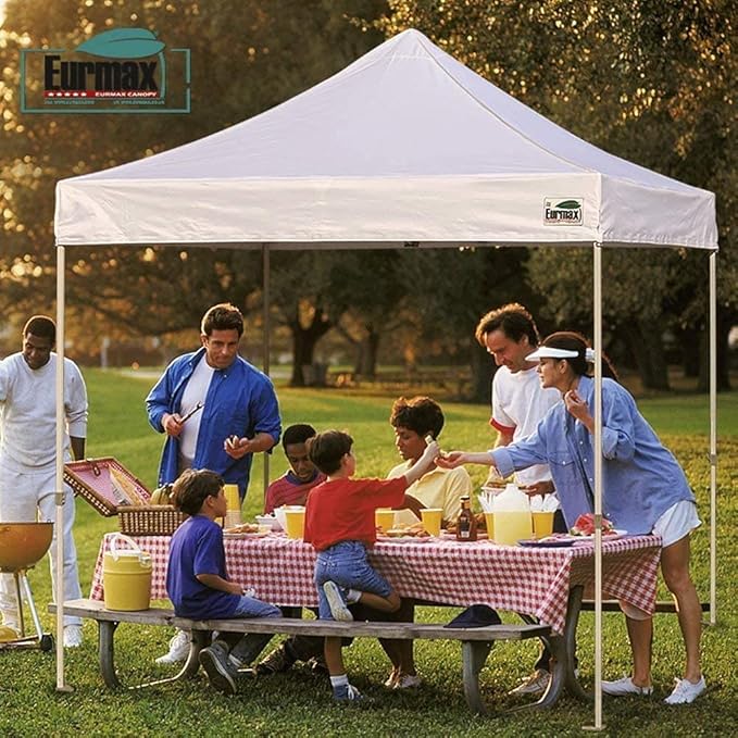 Eurmax USA Pop Up Canopy Top Gazebo Tent Cover Replacement Top Only, Bonus 4PC - Image 4