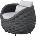 TWT Patio Sofa, All-Weather Textilene Rope Balcony Furniture by TWT