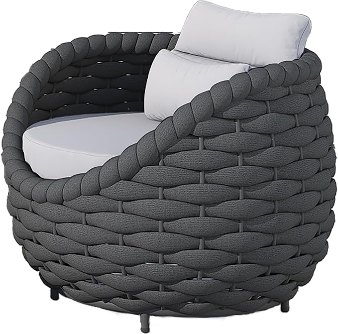 TWT Patio Sofa Set of 2 All-Weather Textilene Rope Balcony Furniture - Image 7
