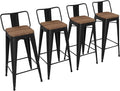 Yongchuang 30 inch Bar Stools Set of 4 Bar Height Metal Barstools by YongchuangInternational