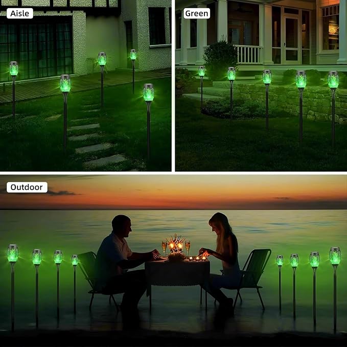 4 Pack Outdoor Solar Flame Light, Solar Lights Outdoor - Image 7