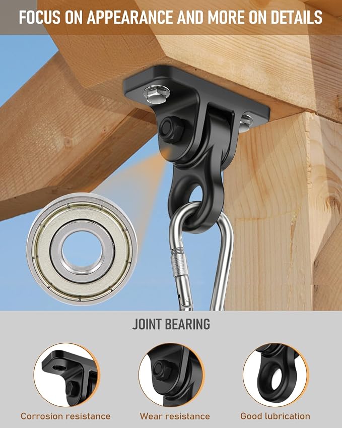 Heavy Duty Porch Swing Hangers Kit, - Image 3