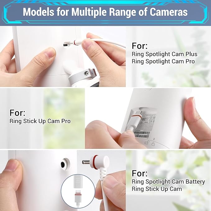 IP65 Solar Panel Outdoor for Ring Cameras Spotlight Cam Plus/Pro Stick Up - Image 6