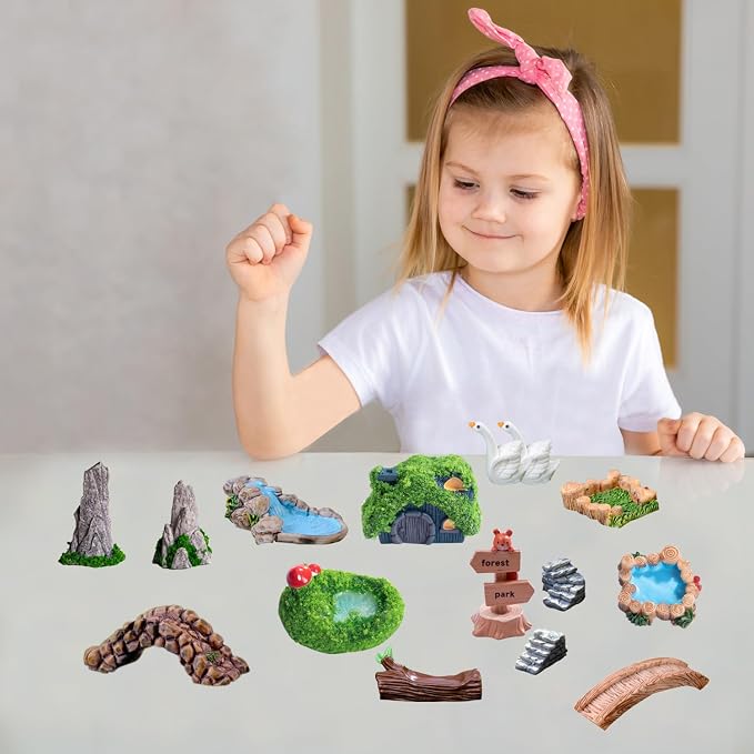 45 Pcs Resin Mini Garden Accessories - Image 5