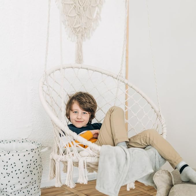 Macrame Hammock Chair Swing - Image 8