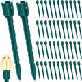 60 Pcs 7.5 Inch Christmas Light Stakes, Christmas Yard Stakes by Unknown