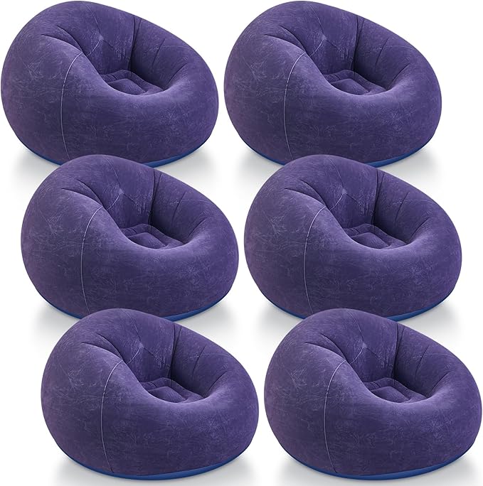 Realspring Inflatable Bean Bag Chairs Outdoor Blow up Camping Chairs Inflatable by Realspring
