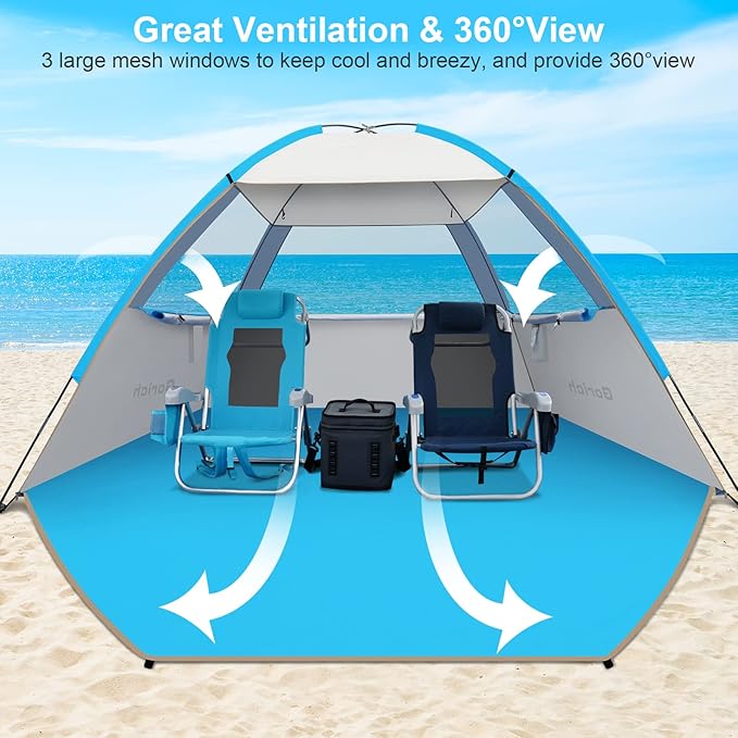 Gorich Beach Tent Sun Shelter for 3/4-5/6-7/8-10 Person - Image 4