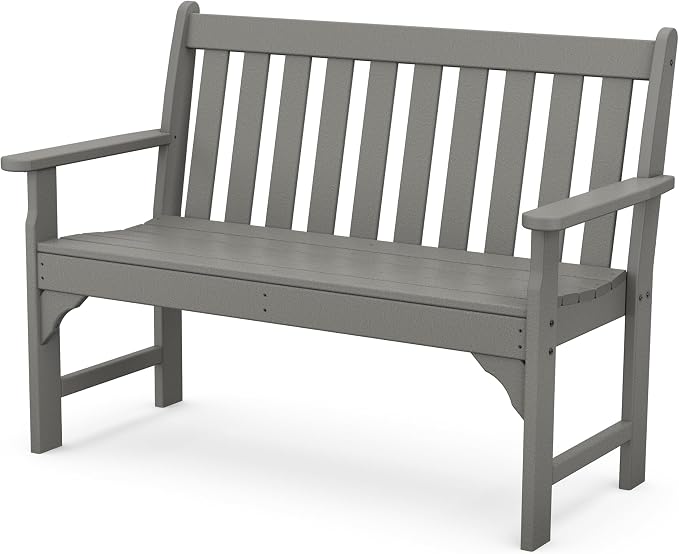 POLYWOOD GNB48GY Vineyard 48" Bench, Slate Grey by POLYWOOD