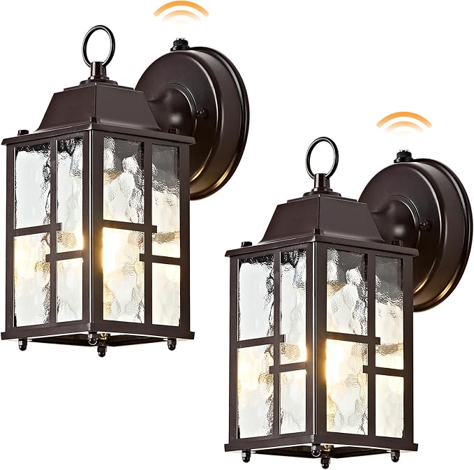 OKELI 2-Pack Dusk to Dawn Outdoor Wall Lights, Weatherproof Exterior Lighting - Image 8