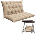 Porch Swing Cushion with Backrest, Waterproof Bench Cushion by Pakunoda