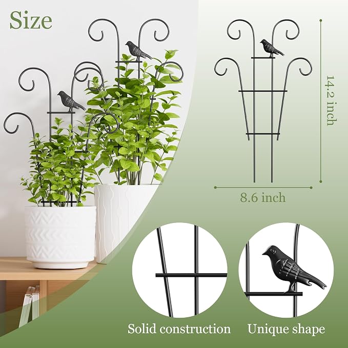 Indoor Plant Trellis for Climbing Plants, Stackable Garden Trellis for Potted - Image 4