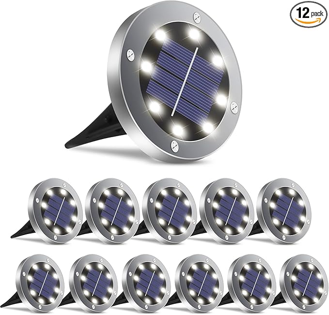 4.6inch Solar Lights Outdoor Waterproof, Solar Garden Lights Landscape Lighting by OULONGER
