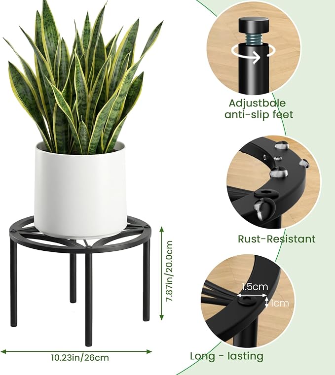 TOSKING Heavy Duty Metal Plant Stand - Image 3