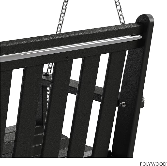 POLYWOOD GNS60BL Vineyard 60" Outdoor Swing - Image 7