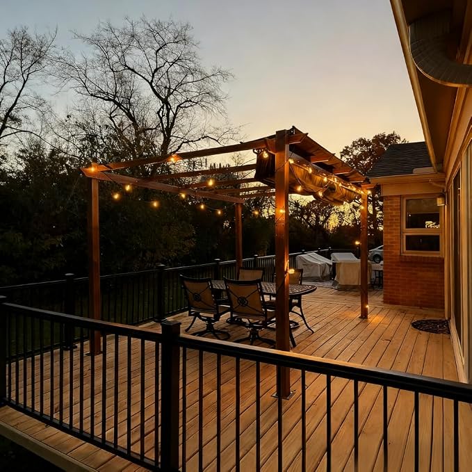 PURPLE LEAF 10' x 13' Outdoor Retractable Pergola - Image 2