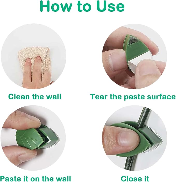 Plant Climbing Wall Fixture Clips, Traction Support Holder, Invisible Leaf Clips - Image 3