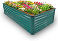 GARDMAX 8x4x2FT Galvanized Raised Garden Bed Kit, Metal Planter Boxes Outdoor by ChooseGardmaxforbetterlife