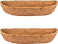 2pcs 48" Garden Coconut Planter Liners Preformed Window Box Liners Natural by boUod