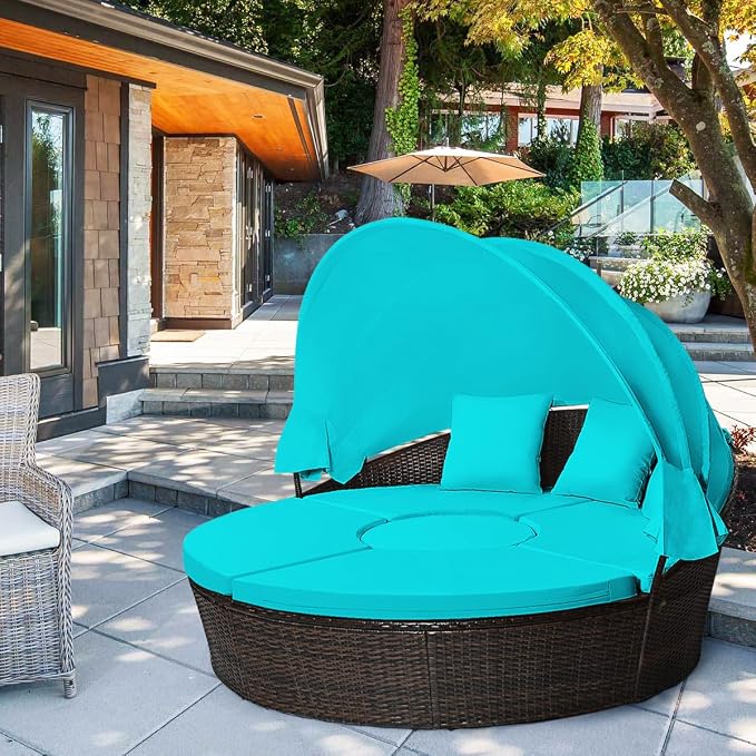 Tangkula Patio Round Daybed - Image 2