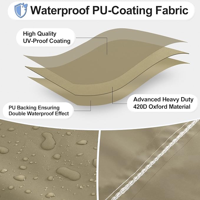 OutdoorLines Outdoor Waterproof Patio 3-Seater Couch Cover - Image 3