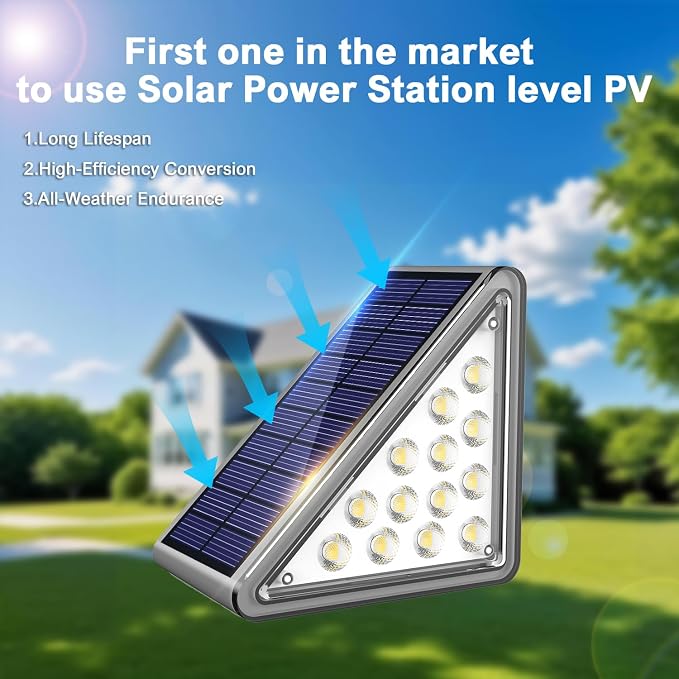 Solar Step Lights Outdoor Stair Light, Deck Lights Outdoor Powered IP65 - Image 4