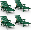 Patio Chaise Lounge Chair Set of 4, Oversized Lounge Chair Outdoor by THOEOE
