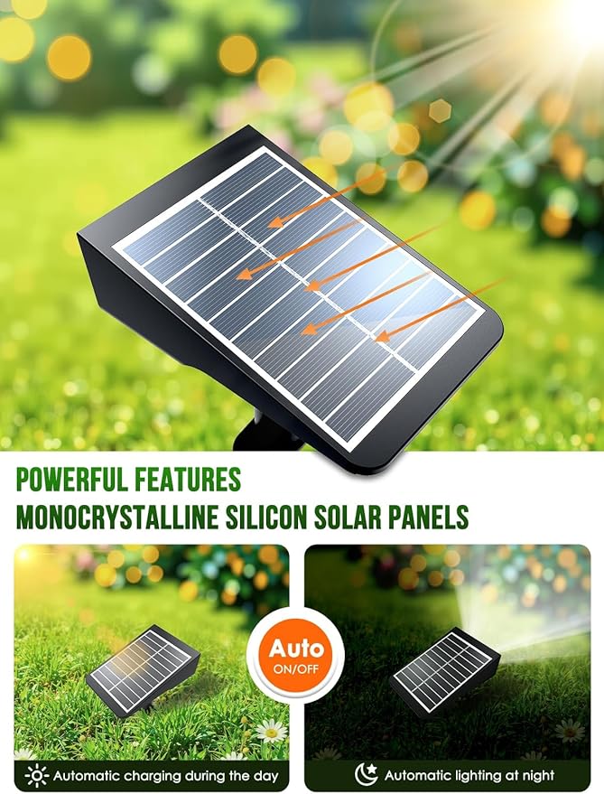 Solar spot Lights Outdoor IP65 Waterproof Solar spotlights 3 Lighting Modes - Image 4