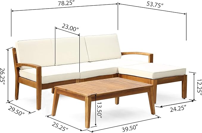 Christopher Knight Home Grenada Sectional Sofa Set | 5-Piece 3-Seater | - Image 9
