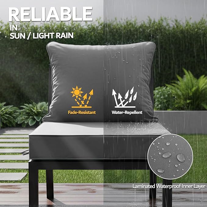 19x19 Inch Patio Chair Cushion - Image 3