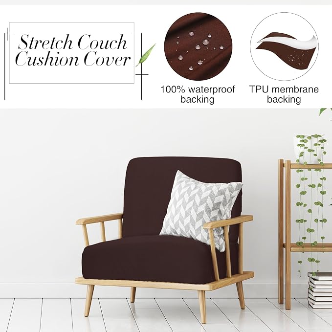 Newwiee 8Pcs Patio Cushion Covers Stretch Outdoor Cushion Cover Replacement - Image 4
