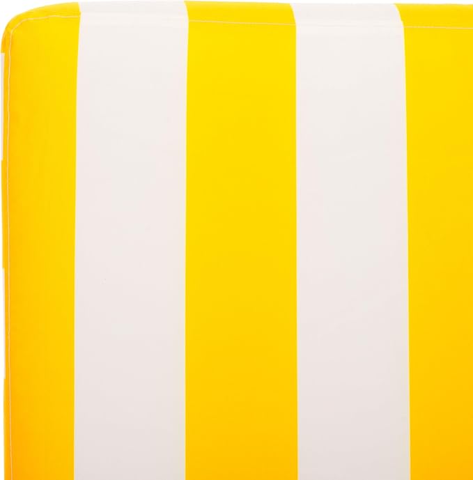 SAFAVIEH Outdoor Collection Gillian Heather Tan & Yellow Stripe Chaise Lounge - Image 9