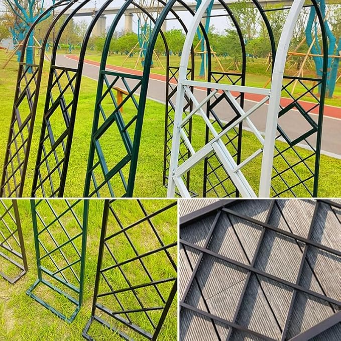 Heavy Duty Steel Garden Arbor & Trellis Arch - Image 5
